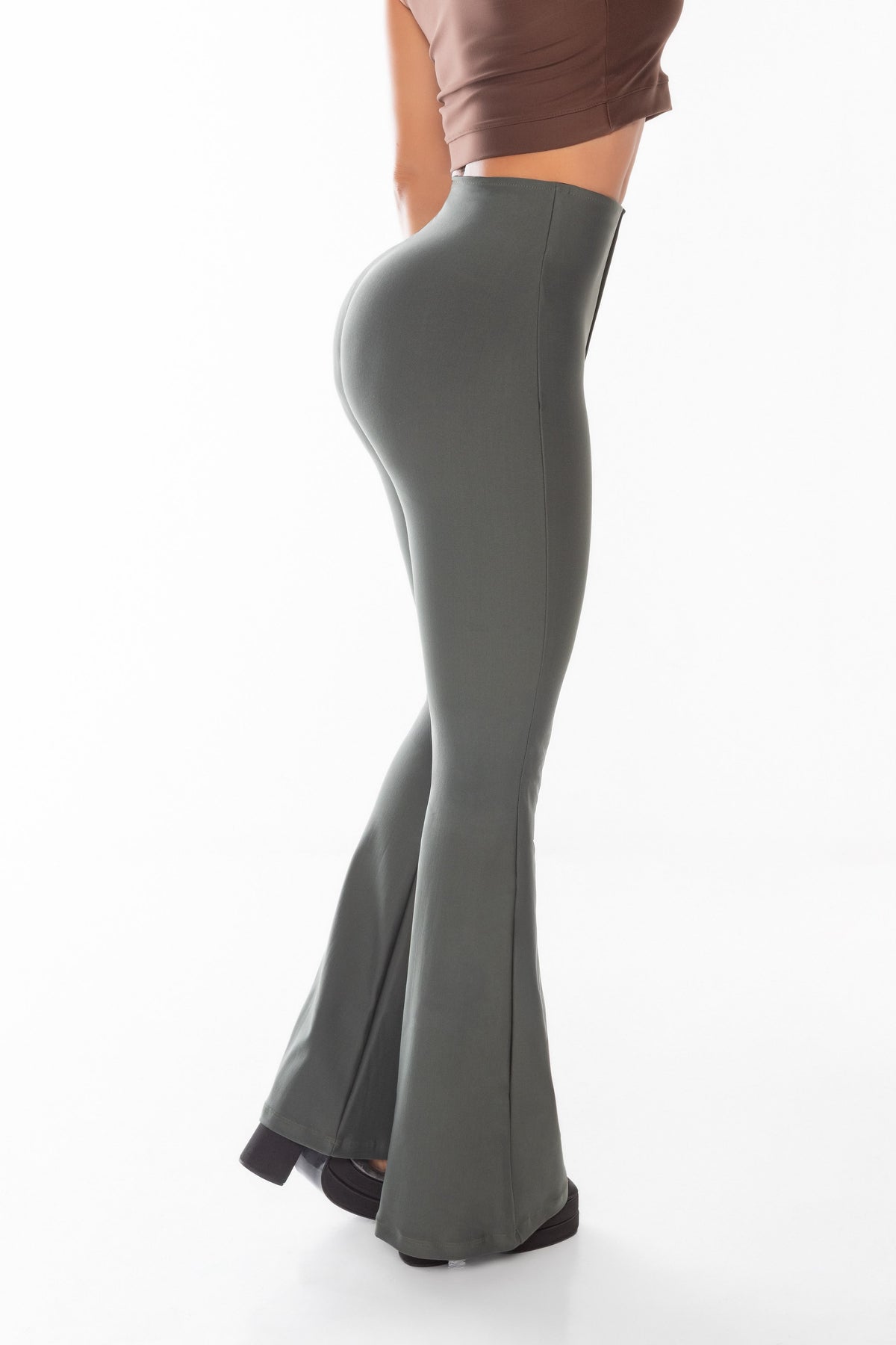 Leggings bota campana - Verde